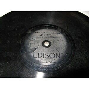 Edison Diamond Disc Record No 80061 "Silver Threads Amg the Gold/The Kiss Waltz